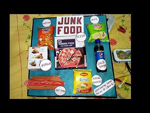 Make junk food project / junk food model /school project junk food