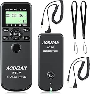 AODELAN Camera Wireless Shutter Release Timer Remote Control for Canon EOS R, ROS RP, EOS RA, R6, R5, 80D, 77D, 70D, 250D, 90D, 10D, T7, T6i, T6s, T5i, T4i, T3i, PowerShot SX70H, RS-60 & TC-80N