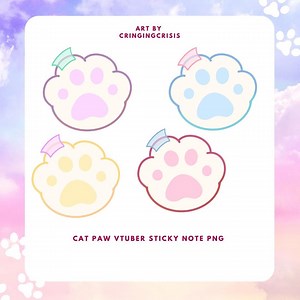 Paw Print Sticky Note - Etsy UK