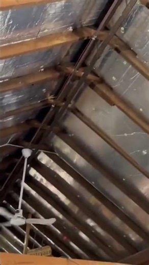 Envirofan Gold Line 136F-7 Industrial Ceiling Fans in an antique store