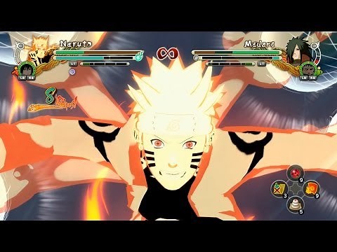 Naruto Shippuden Ultimate Ninja Storm 3 Full Burst MODS Naruto Kurama Sage Six Paths Mode vs Madara