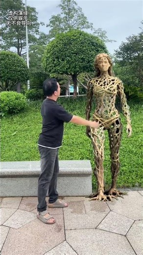 The tree girl came back to life #magic #funny