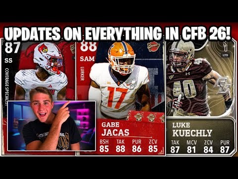 UPDATES ON EVEYRTHING IN CFB 26! 99 OVERALL PLAYERS, FRESH FACE VOL 2 COMING, NEW LTDS + MORE!