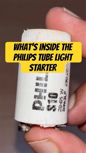 WHAT'S INSIDE THE PHILIPS TUBE LIGHTSTARTER #tubelightfacts #philips #starter #choker #light #power