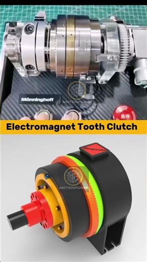 Electromagnet Tooth Clutch – Mechanical Design#Engineering #Mechanical #HowItWorks #TechEducation