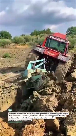 FIAT 180-90 Mud Beast: Extreme Field Power #TractorLife #AgriTech #FarmWork