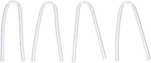 4pcs Transparent Earmold Tubes for Tubing for Custom Ear Molds Compatible Hearing Devices Easy to Replace