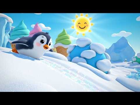 Baby Penguin Says Peep Peep Poo | Cute Arctic Animal Sounds & Kids Songs