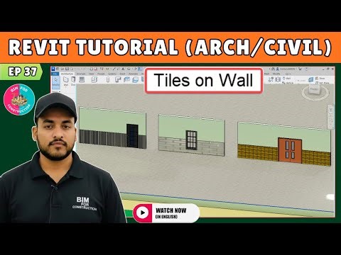 #37 Revit Architecture: Place Tiles on Wall (All Methods)