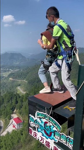 Bungee Jumping With Rope In Beautiful Place:Asmr Bungee Jumping