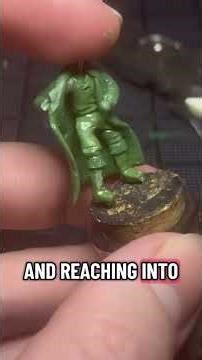 PART 5 of sculpting a CUSTOM Crazy Shopkeep DnD Mini #DnD #mini #minature #minisculpting #greenstuff