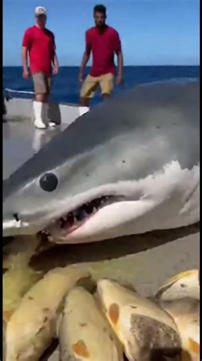 Rare Offshore Moment A Great White Spews Out Whole Giant Groupers 🌊
