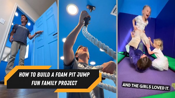 How We Built a Foam Pit Jump | Fun DIY Family Project