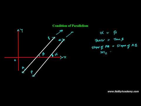 Condition of Parallelism of Lines