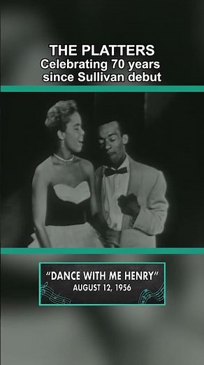 Celebrating 70 years since The Platters’ debut on The Ed Sullivan Show! 🎵 #shorts