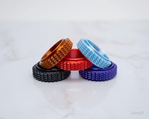 Spiky Spinner Ring Pain Stim Sensory Fidget, Custom Color Fidget Ring, Worry Ring, Stress Toy, Fidget Toy, Pain Stim Spinner, 8MM Band - Etsy