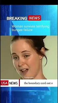 Woman Survives Terrifying Bungee Jump Accident | Near-Death Escape! #shorts