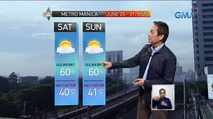 #IMReady: Panoorin ang ulat-panahon mula sa GMA Resident Meteorologist na si Mang Tani. Balikan ang mga balita sa 24 Oras via livestream: YouTube: https://bit.ly/3deUXFD Facebook: https://bit.ly/2BjvXQc Bisitahin ang www.gmanews.tv para sa iba pang mga balita. | GMA News