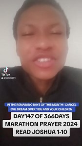 11 reactions · 7 comments | IN THE REMAINING DAYS OF THIS MONTH I CANCEL EVIL DREAM OVER YOU AND YOUR CHILDREN WOLI MI DAY147 OF 366DAYS MARATHON PRAYER 2024 READ JOSHUA 1-10 | Wolimi | Facebook