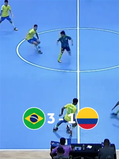 Gols da vitória brasileira na 1ª semifinal Sub-20 Futsal CONMEBOL