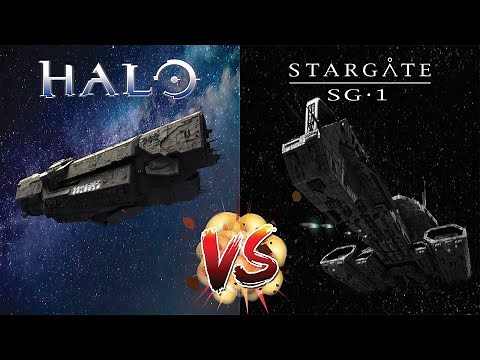 USS Odyssey vs. UNSC Infinity | Stargate and Halo