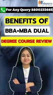 Benefits of BBA+MBA Dual Degree Course Review | Want to Pursue BBA MBA Dual Degree | Career | Jobs