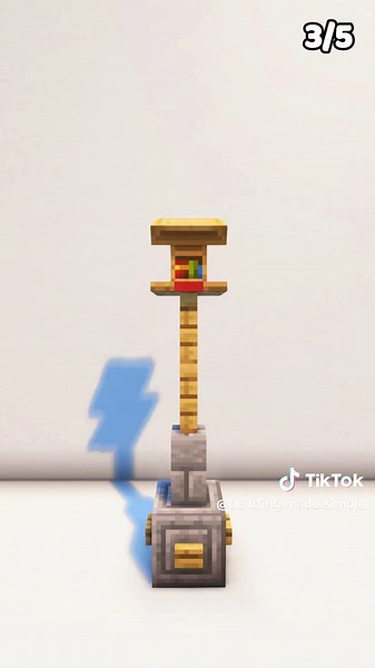 5 Street Light / Lamp Post Ideas for Your Minecraft World #fyp #minecraft