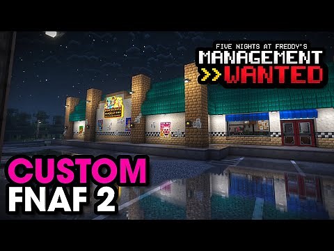 FNAF 2 CUSTOM Pizzeria TOUR | Minecraft MANAGEMENT WANTED Mod [DOWNLOAD IN DESC}