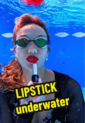 Applying Lipstick Underwater: A Makeup Challenge