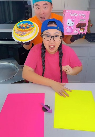 Colorful foods ice cream challenge!🍨 #funny by Ethan Funny Family