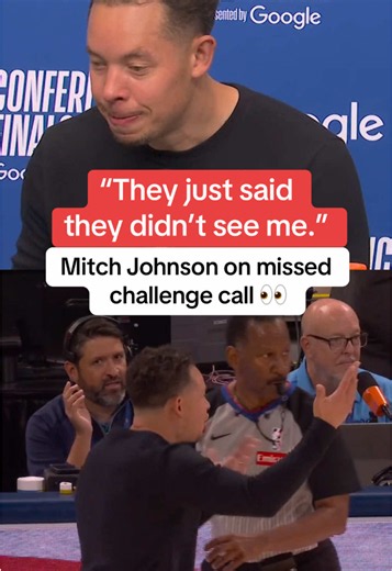 Mitch Johnson speaks on the refs missing his challenge in Game 5 👀 (via @San Antonio Spurs) #nba #basketball #spurs #nbabasketball #nbaplayoffs