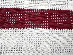 ♥️How to Crochet the Valentine's Heart Pattern Tutorial Baby Blanket Cardigans Sweaters and so on