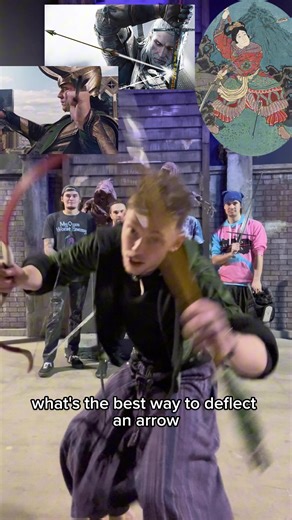 Deflecting arrows! Thanks to @Mateo @Bensei and @Sellsword Arts for letting me shoot arrows at you #fantasy #archery #nerd #swords #ropedart