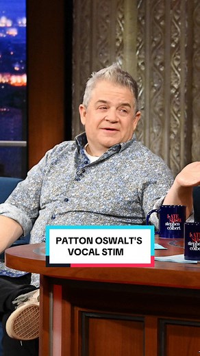 Patton Oswalt's Vocal Stim Unveiled on Colbert