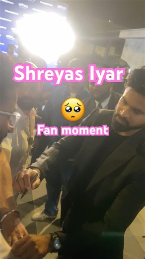 🤩Shreyas Iyar🇮🇳 se mulakat,Tshirt pr diya muje autograph #dailyvlog #vlog #shreyasiyer #ipl #icc