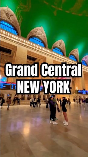 Inside the World's Most ICONIC Train 🚇 STATION (watch the ceiling) #shorts #grandcentral #newyork