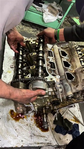 V6 Engine Restore #automobile #engineblock #mechanic #usa #garage