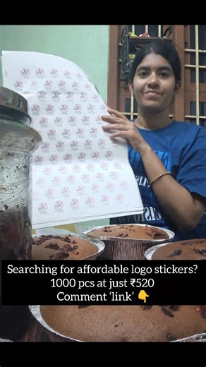 Cake nd Cream on Instagram: "Affordable logo stickers 🔥 #logodesign #trendingreels #reelsinstagram #viralreels #instagood"