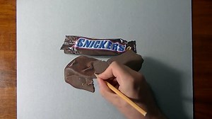 How I draw a Snickers bar
