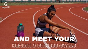 AQUAFIT 1 Gallon Water Bottle with Time Marker - Straw & Chug Lid - BPA Free Gym Water Bottle with Straw - Big Gallon Jug (Gray, 128 oz - 2 Lids)