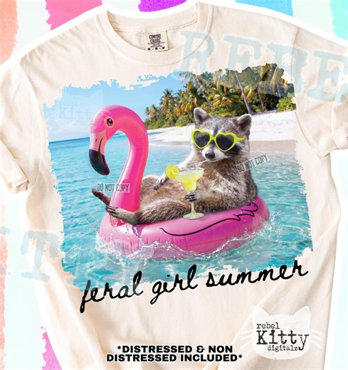 Feral Girl Summer PNG | Trendy Summer Design (digital Download) - Etsy