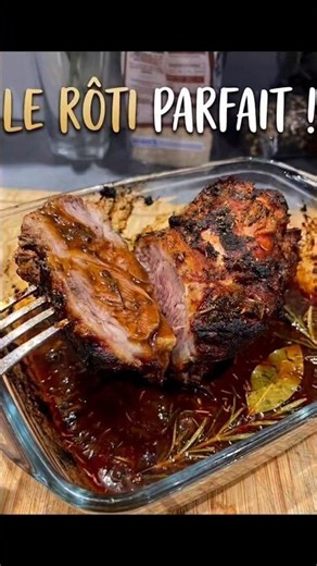 Rôti de viande à la sauce secrète ultra juteux 😍🔥#roti #recetterapide
