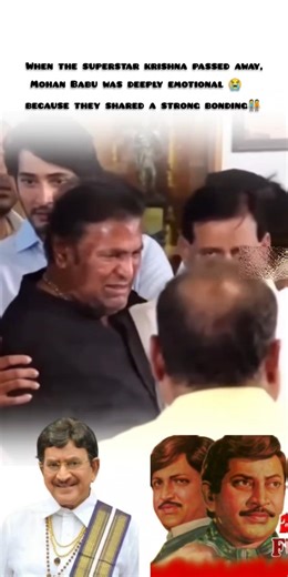 when superstar Krishna passed away mohan Babu was emotional 😭💔#trending#entertainment#telugu#viral