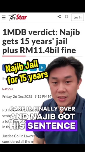 #1MDB case is finally over and #Najib got his sentence of 15 years in Jail. On top of that he needs to pay a fine of RM11.4 billion. I wonder how is he going to pay this fine? Is he gonna get more donations? #malaysia #rasuah #politics