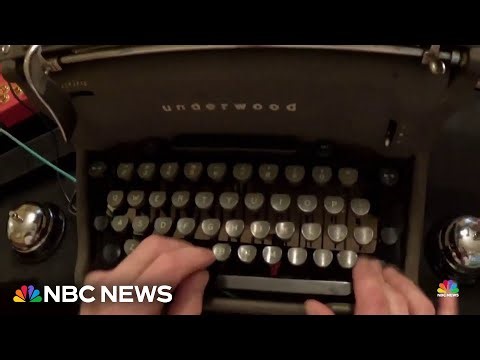 Typewriter orchestra making music in a different key
