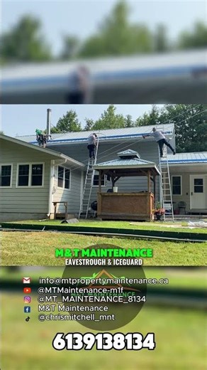 🏗️ Expert eavestrough and ice guard repair in Canada!
