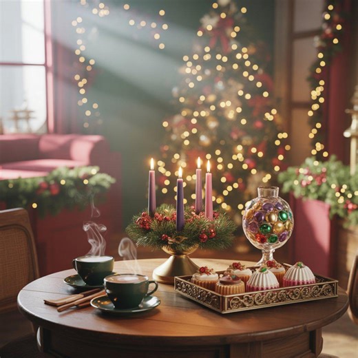 Cozy Christmas Coffee Table Scene, Holiday Interior Clipart, Festive Home Decor Transparent Background PNG Clipart - Etsy