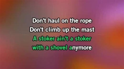 Karaoke The Last Shanty - Nathan Evans - CDG, MP4, KFN - Karaoke Version