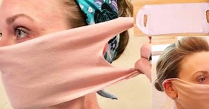 DIY No-Sew Face Mask From A T-Shirt