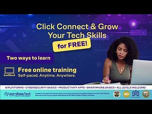 Click Connect & Grow your tech skills with LearnBasicTech powered by Delete The Divide